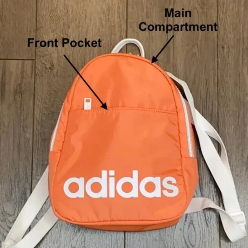 Adidas Women's Orange Sherbet/White Core Mini Backpack